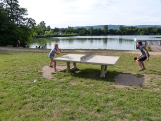 Tischtennis Judith und Bernhard