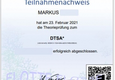 1. E-Learning-DTSA* Prüfung